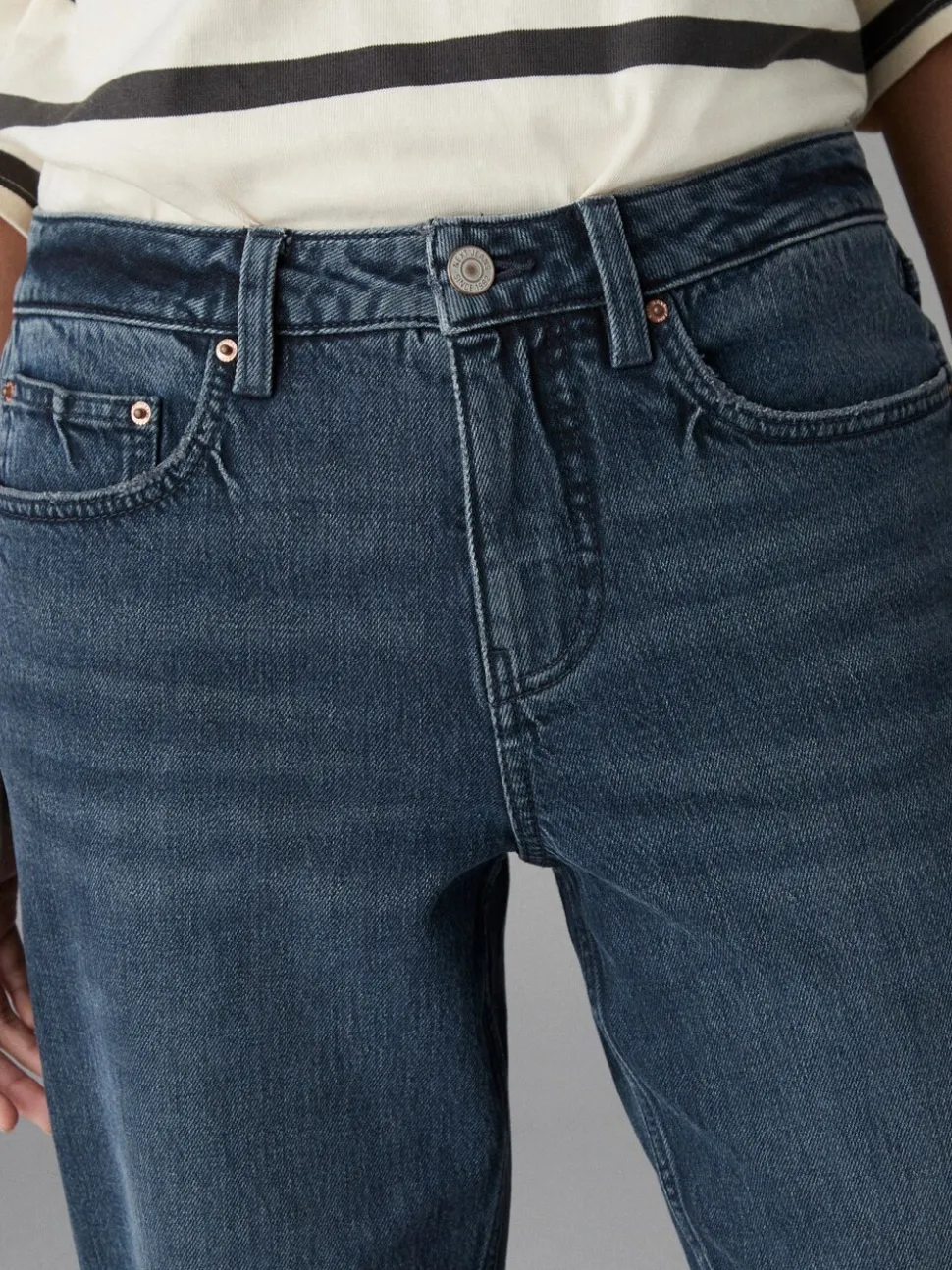 Inktblauw - Boyfriend-jeans