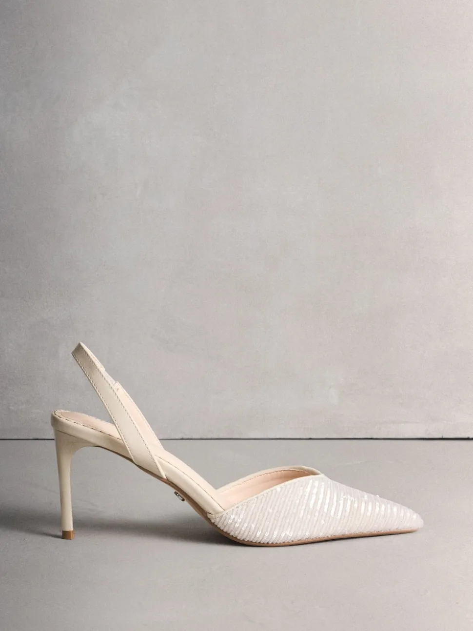 Ivoor - Forever Comfort® Point Toe Sequin Slingback Heels