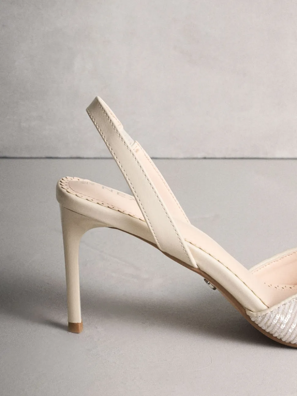 Ivoor - Forever Comfort® Point Toe Sequin Slingback Heels