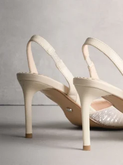Ivoor - Forever Comfort® Point Toe Sequin Slingback Heels