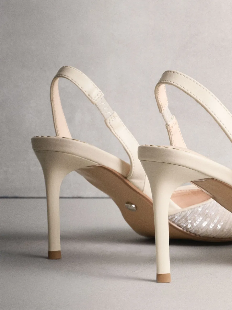 Ivoor - Forever Comfort® Point Toe Sequin Slingback Heels