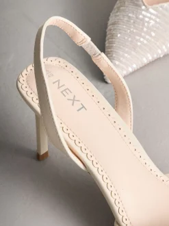 Ivoor - Forever Comfort® Point Toe Sequin Slingback Heels
