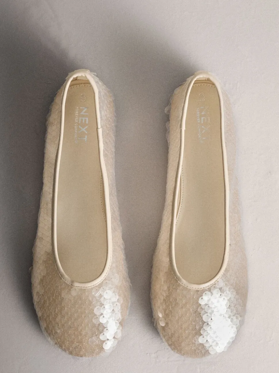 Ivoor - Forever Comfort® Round Toe Sequin Ballerina Flats