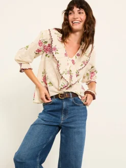 Ivory Spring Floral - FatFace Blouse