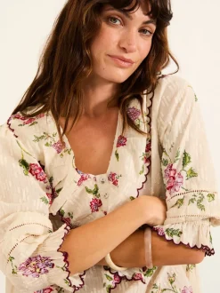 Ivory Spring Floral - FatFace Blouse