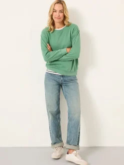 Jadegroen - FatFace - sweatshirt met ronde hals