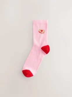 Jammy Heart - Set van 4 paar enkelsokken