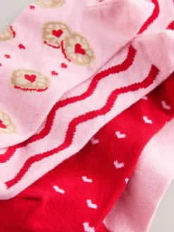 Jammy Heart - Set van 4 paar enkelsokken