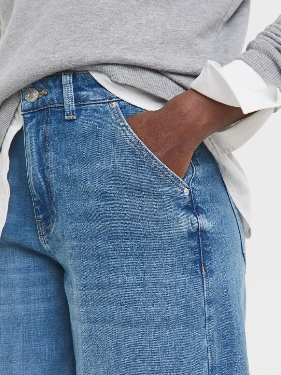 JD Williams Barrel Leg Jeans