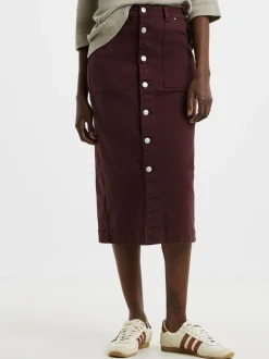 JD Williams Button Through Denim Midi Skirt