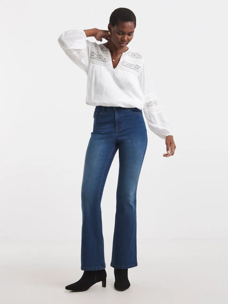 JD Williams High Waist Super Stretch Bootcut Jeans