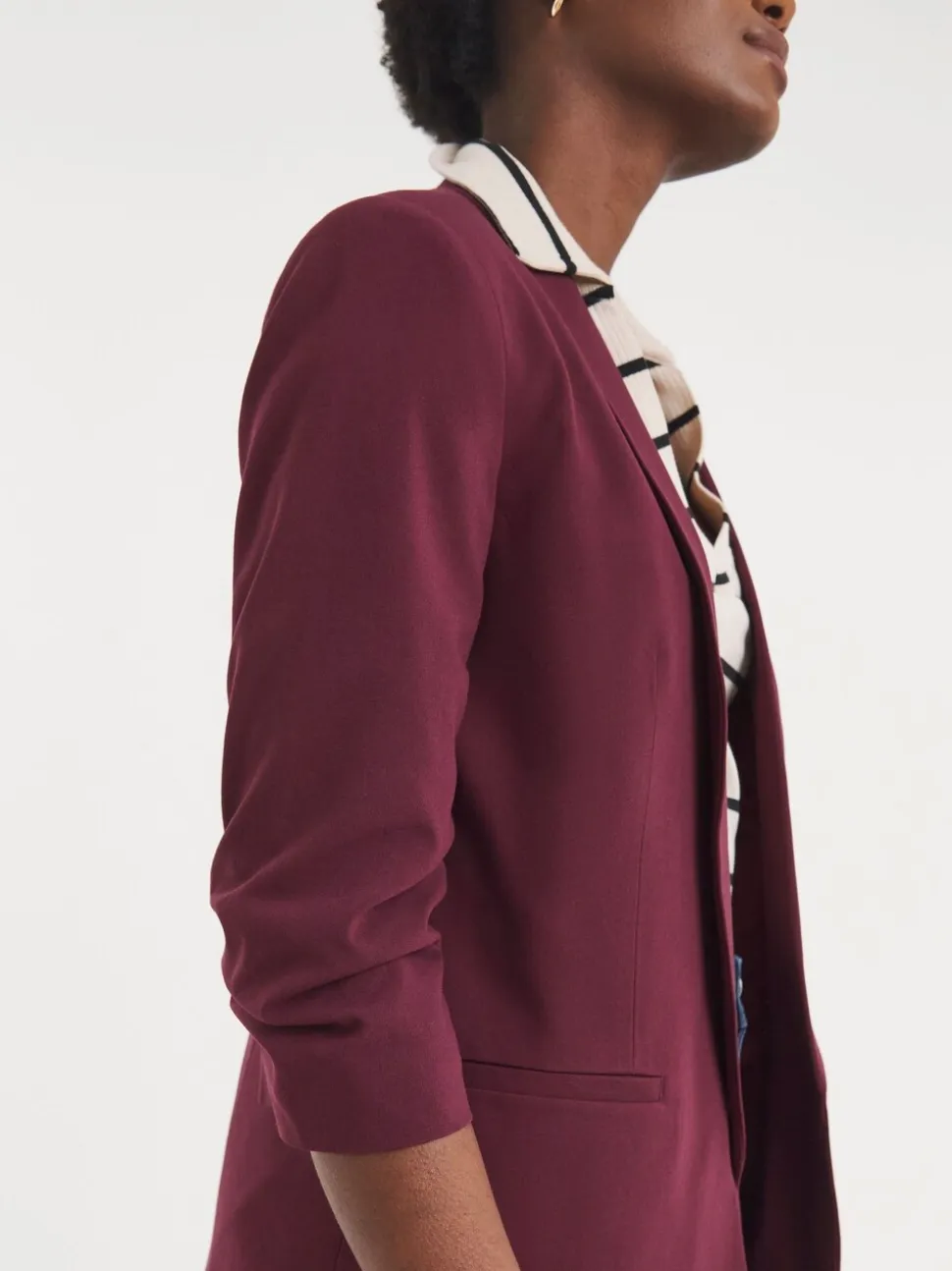 JD Williams Ruched Sleeve Blazer