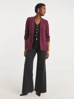 JD Williams Ruched Sleeve Blazer