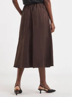 JD Williams Suede Midi Circle Skirt