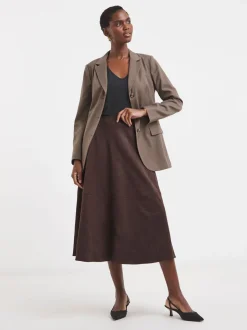JD Williams Suede Midi Circle Skirt