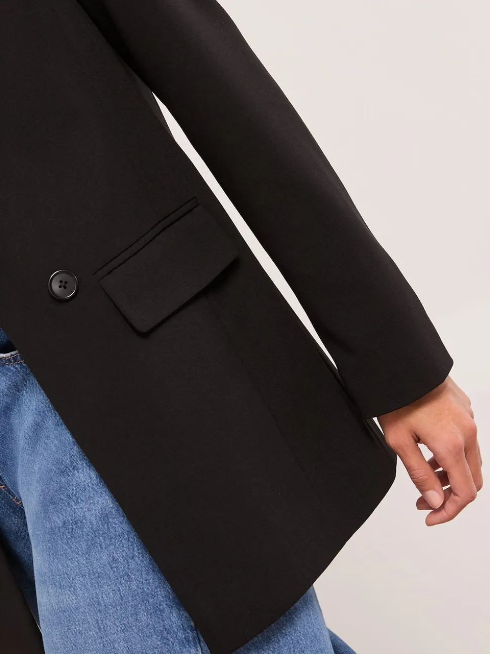 Jet black - Lipsy - Relaxte lange maatsnitblazer