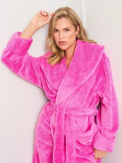 Jim Jam the Label Pink Honeycomb Dressing Gown
