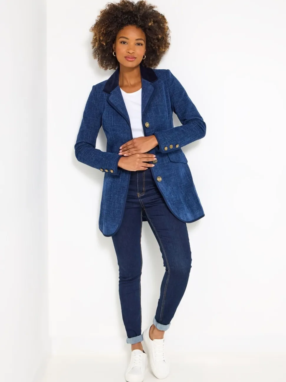 Joe Browns Navy Longline Jacket