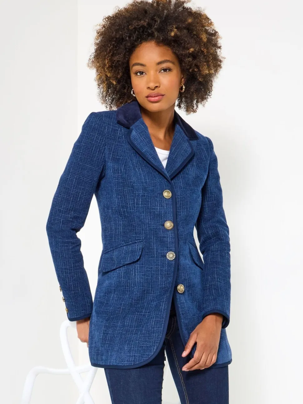 Joe Browns Navy Longline Jacket