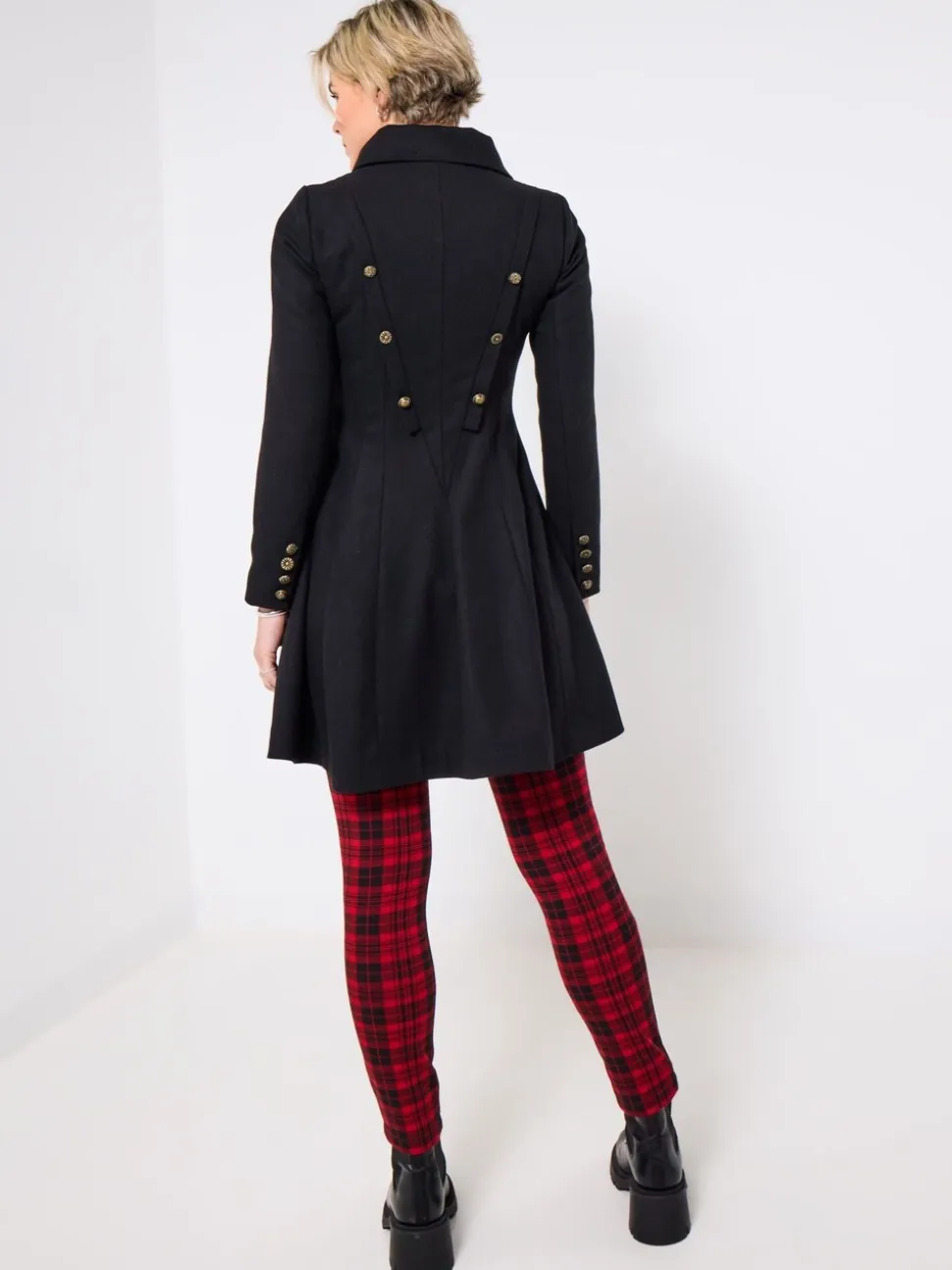 Joe Browns Oversized Collar Black Coat