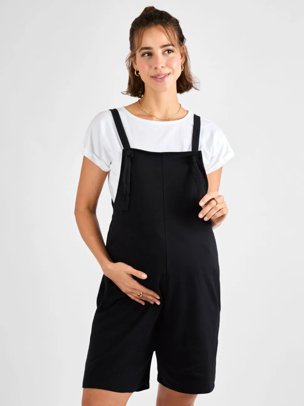 JoJo Maman Bébé Jersey zwangerschaps-bretelbroeken