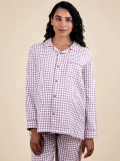 JoJo Maman Bébé Maternity Gingham Pyjama Set