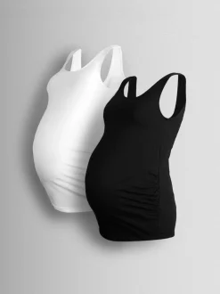 JoJo Maman Bébé 2-Pack Maternity Vests