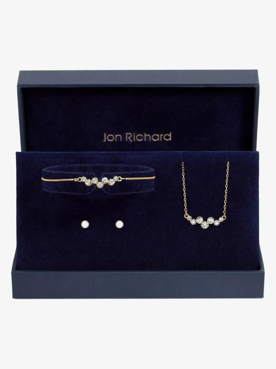 Jon Richard Bubble Crystal Trio Set Gift Box