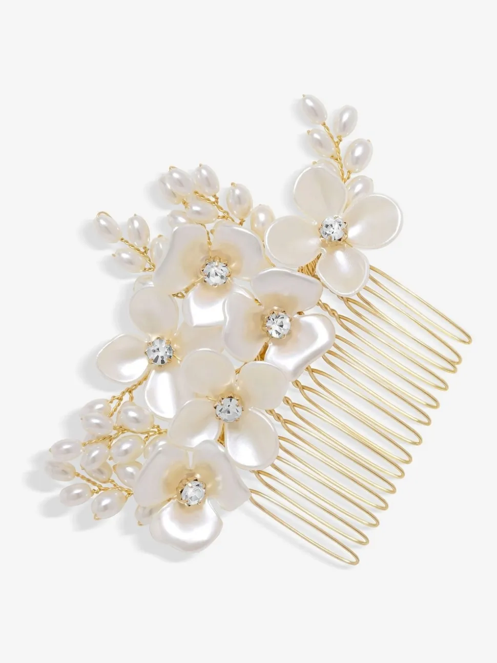 Jon Richard Floral Crystal Hair Comb