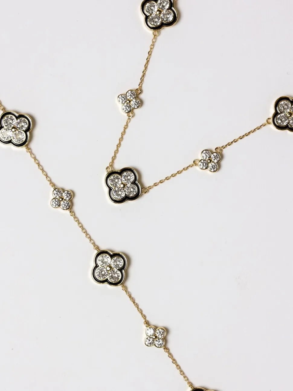 Jon Richard Jet Crystal Clover Bracelet Gift Box