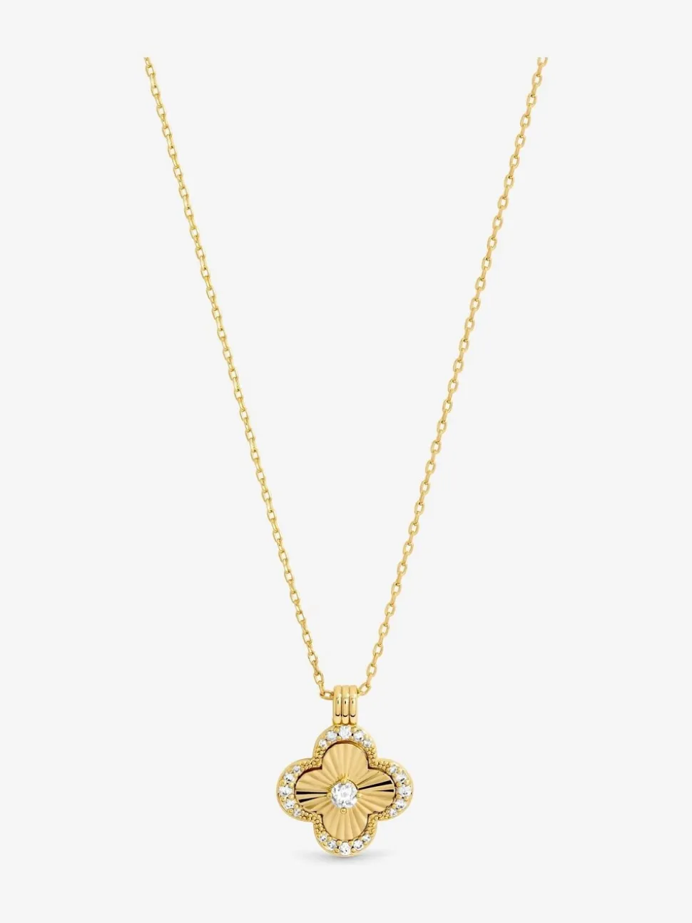 Jon Richard 18K Plated Clover Pendant - Geschenkset
