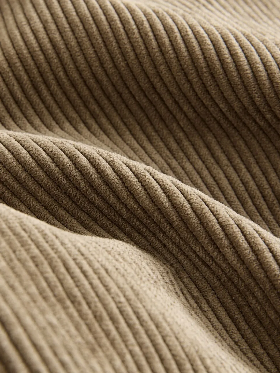 Kakigroen - Corduroy broek met wijde pijpen