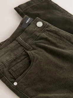 Kakigroen - Corduroy skinny broek