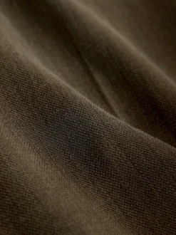 Kakigroen - Crosshatch Elastic Waist Wide Leg Trousers