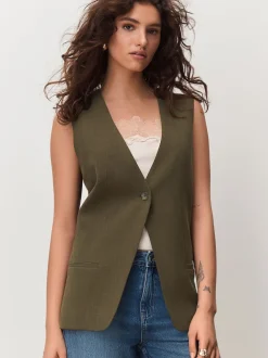 Kakigroen - Crosshatch Waistcoat Blazer