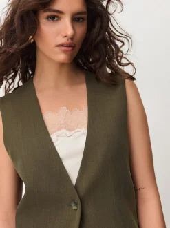 Kakigroen - Crosshatch Waistcoat Blazer