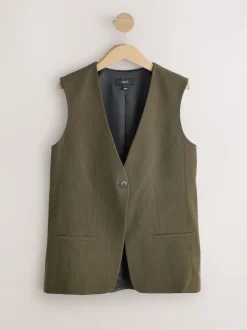 Kakigroen - Crosshatch Waistcoat Blazer