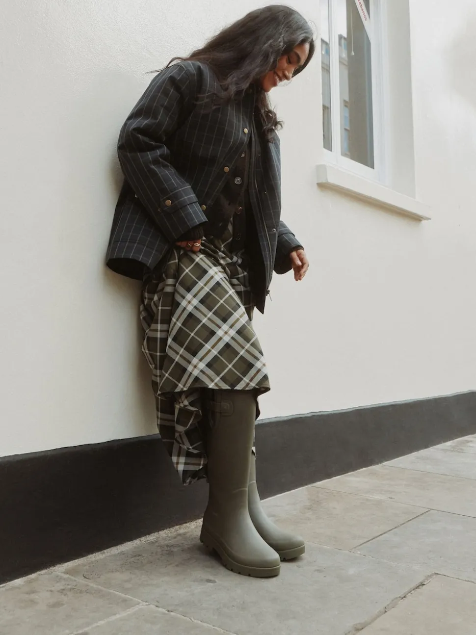 Kakigroen - Premium Faux Fur Lined Knee High Wellies