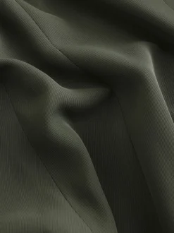 Kakigroen - Ruimvallend blazer met gerimpelde mouwen