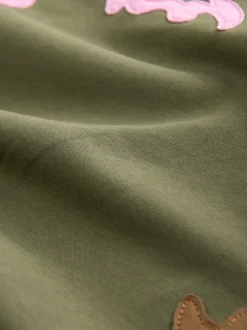 Kakigroen - Sweatshirt with Appliqué Details