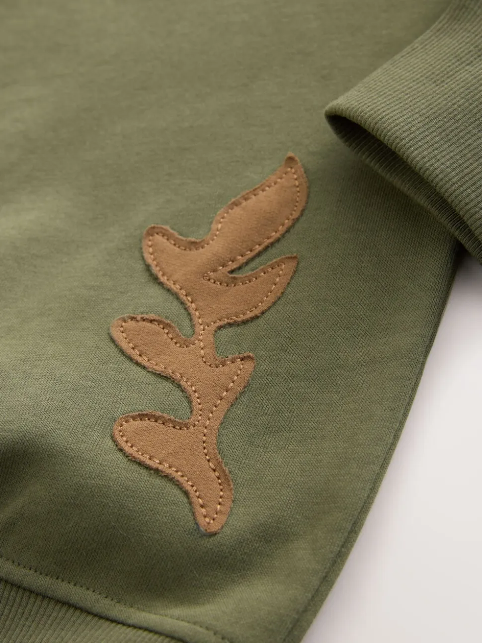 Kakigroen - Sweatshirt with Appliqué Details