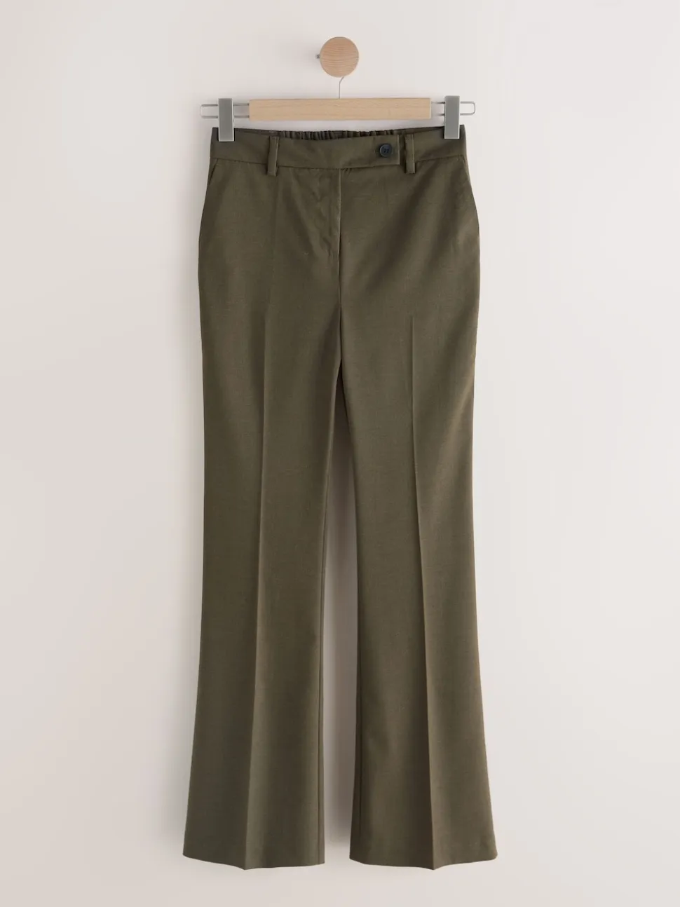 Kakigroen - Tailored Bootcut Trousers With Wool