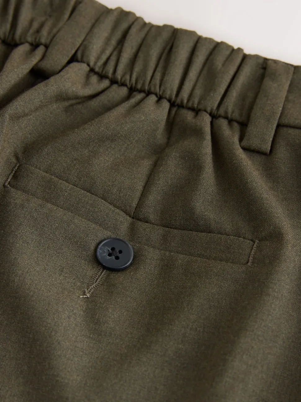 Kakigroen - Tailored Bootcut Trousers With Wool