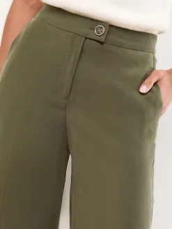 Kakigroen - Wijduitlopende Lipsy broek