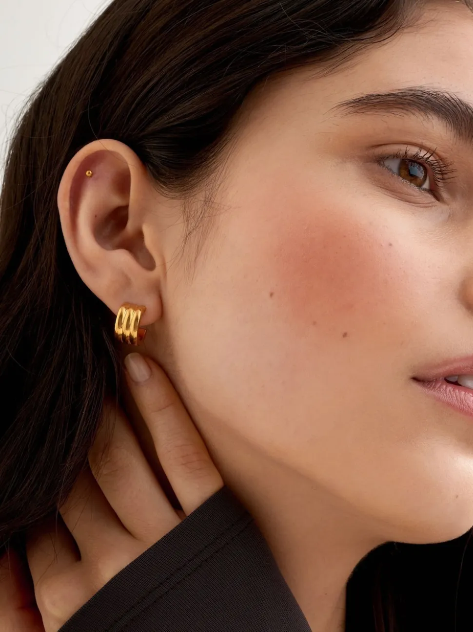 Katie Loxton Waterproof Hanna Huggie Hoop Earrings