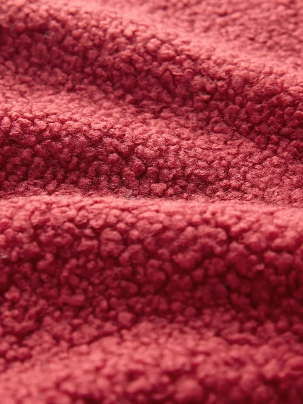 Kersrood - Soft Touch Knusse Teddy Borg Kwartrondrits Fleece