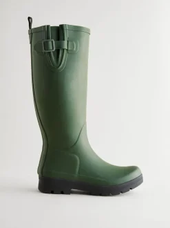 Khaki - Kniehoge Laarzen
