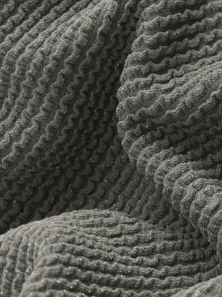 Khaki groen met glitters - Diepuitgesneden vormgevend buikcorrigerend badpak
