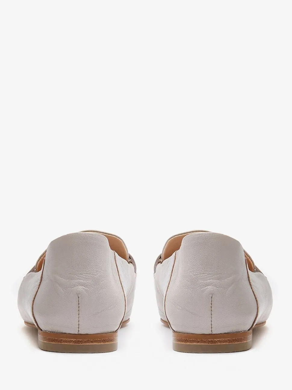 Kiezelkleurig crème - Mint Velvet Camille loafers van leer