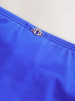 Kobaltblauw - Bikini broekje met print